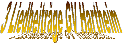 3 Liedbeiträge GV Hartheim