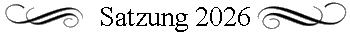Satzung 2026